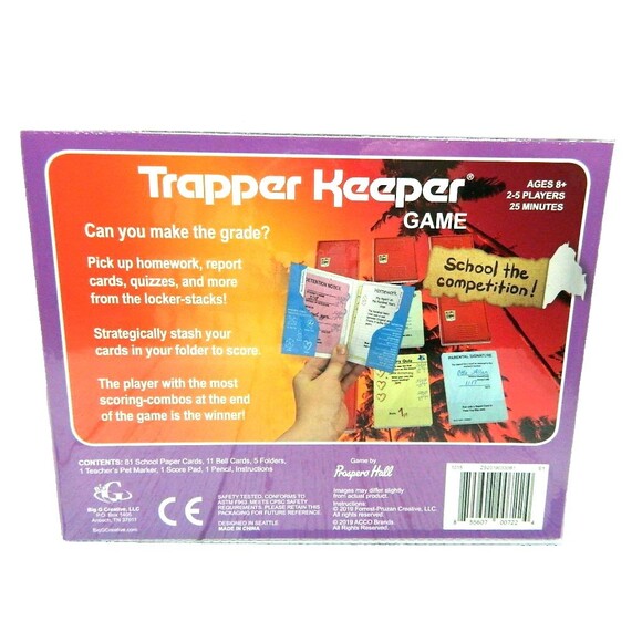 Trapper Keeper Retro Card Game  BRAND  NEW FAST SHIPPING - Picture 2 of 2